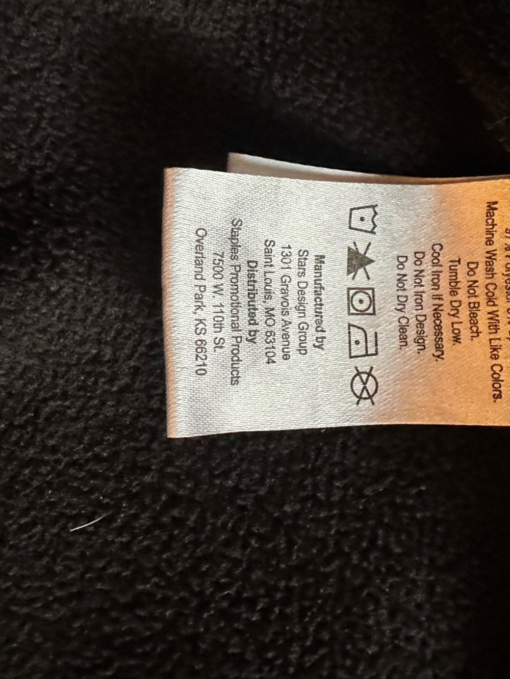 Snap branded black fleece jacket with gray logo - Picture 6 of 9